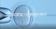 做試管嬰兒應(yīng)具備的條件（女人什么條件下做試管）