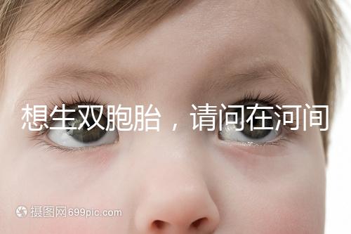 想生雙胞胎，請問在河間市有醫院能做試管嬰兒嗎？