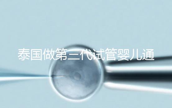 泰國做第三代試管嬰兒通常費用多少？高嗎？