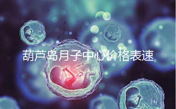 葫蘆島月子中心價格表速！2024年詩安、月如初榜上有名
